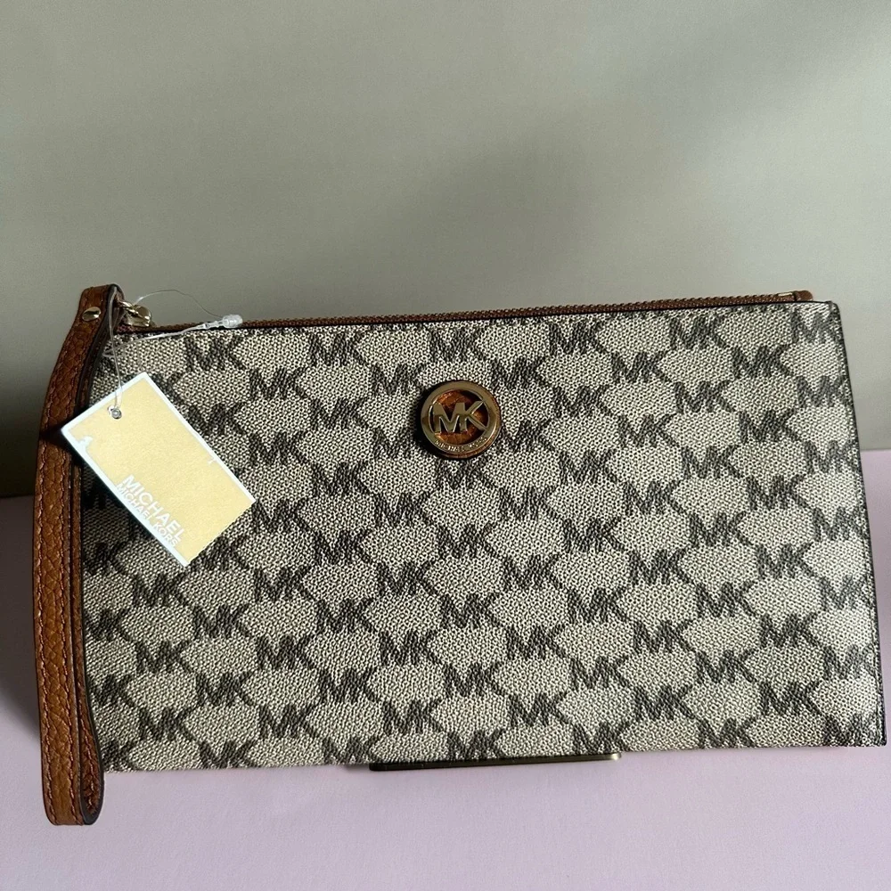 Michael Kors Monogrammed Wristlet - Picture 2 of 8